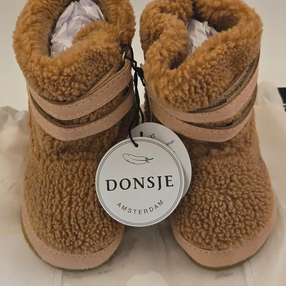 Donsje Amsterdam Larisso Lining Boots Light Maple Curly Faux Fur 18-24M 1034400
